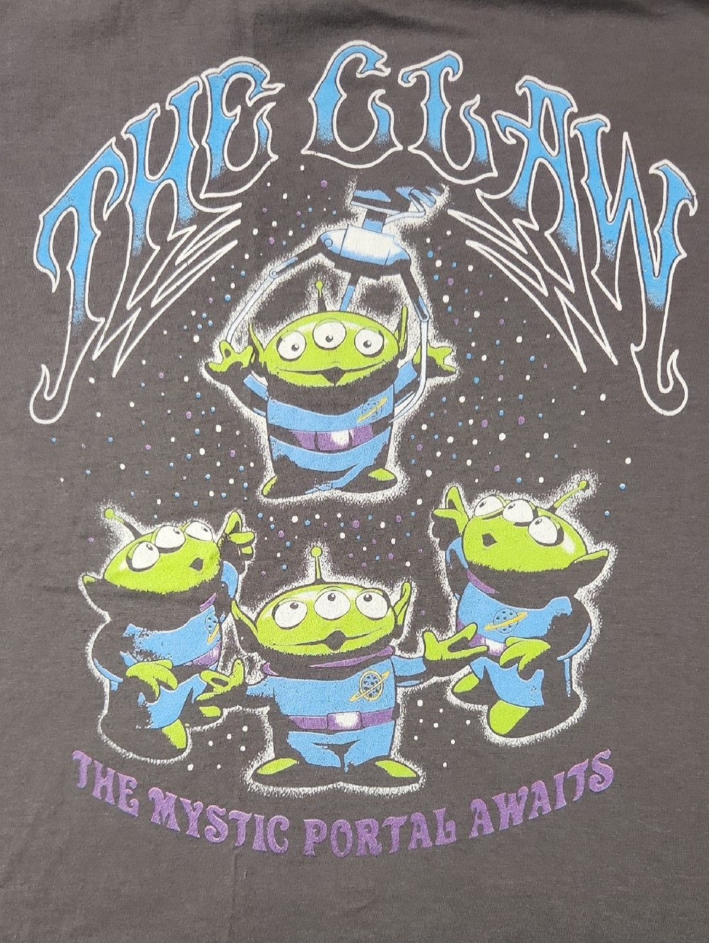 M Toy Story Mens Pixar Green Alien The Claw Grunge T-shirt Disney Graphic Tee